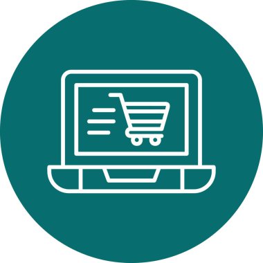 Ticaret konsepti simgesi, vektör illüstrasyonu basit tasarım