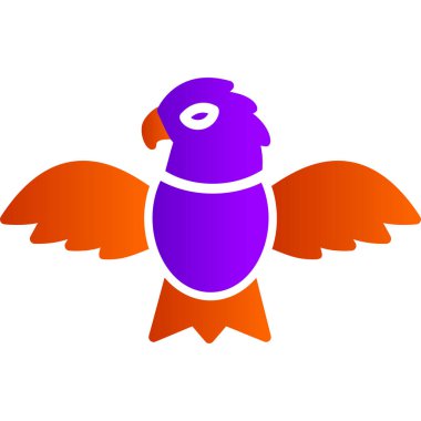 Kartal modern simgesi, vektör illüstrasyonu 