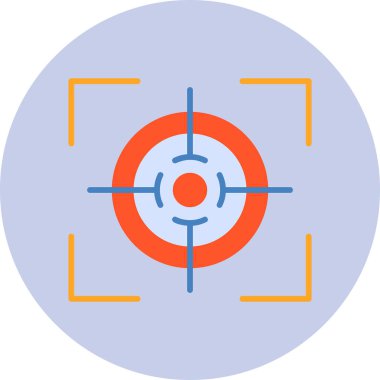 Hedef. Web simgesi basit illüstrasyon