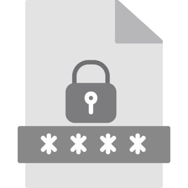 Güvenlik. Web simgesi basit illüstrasyon