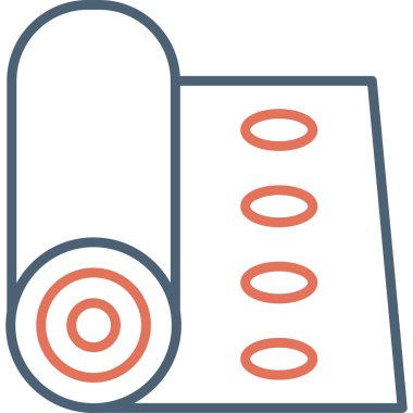 Yoga minderi. Web simgesi basit tasarım 