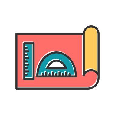 Basit vektör simgesi planla