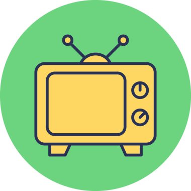 Television icon modern vector illustration