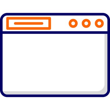 Tarayıcı penceresi. Web simgesi