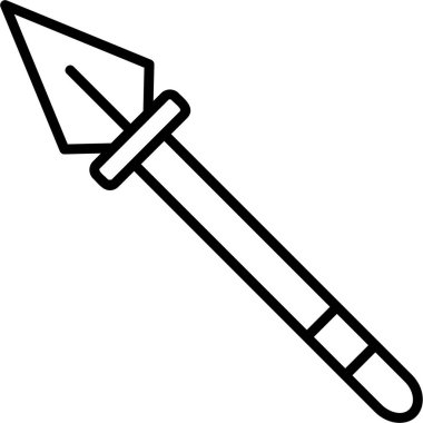 Kılıç. Web simgesi basit illüstrasyon