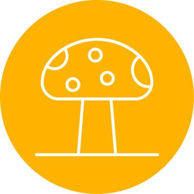 mantar simgesi vektör illüstrasyonu