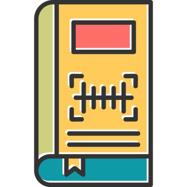 Barkod Web simgesi basit illüstrasyon