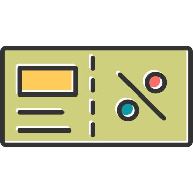 Faturacı Kara Cuma ikon vektör illüstrasyonu