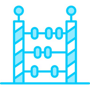Abaküs. Web simgesi basit illüstrasyon