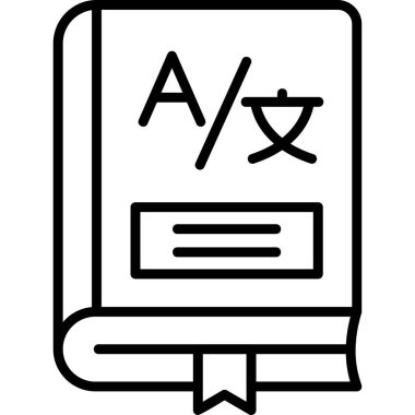 Kitap. Web simgesi basit illüstrasyon