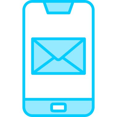 ileti ikonu vektör illüstrasyonu