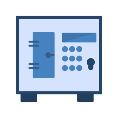 Güvenli vektör ince çizgi simgesi