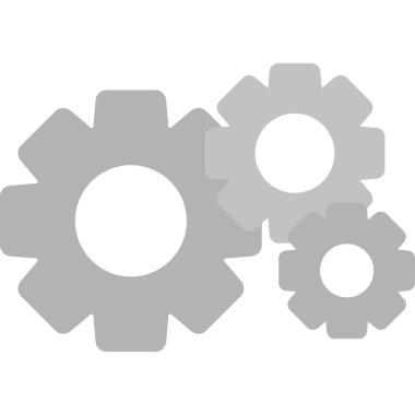 Ayarlar. Web simgesi basit illüstrasyon