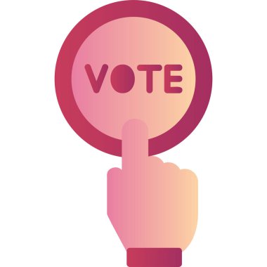 Oylama simgesi vektör çizimi