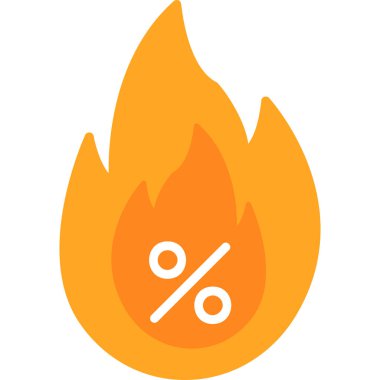 ateş alev ikonu vektör illüstrasyonuName