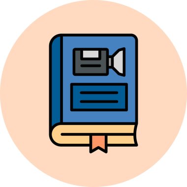 Sinema web simgesi basit illüstrasyon