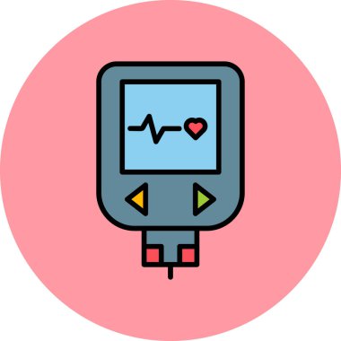 Modern sağlık simgesinin vektör illüstrasyonu