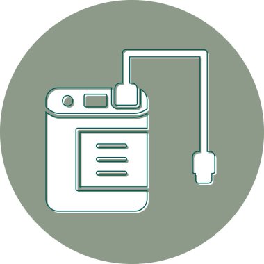 Vektör illüstrasyonu, Harici Disk simgesi ögesi arkaplanı