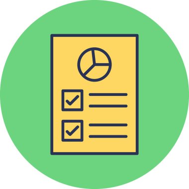 Belge simgesinin vektör illüstrasyonu