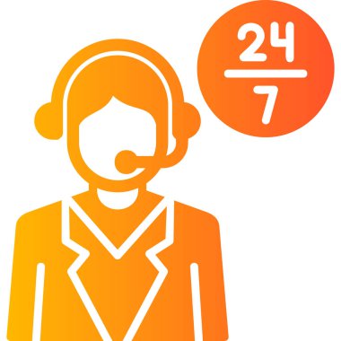 Müşteri servisi. Web simgesi