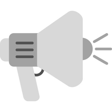 Megafon ikonu vektör illüstrasyonu