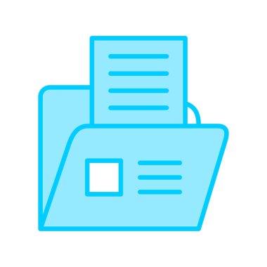 Belge simgesinin vektör illüstrasyonu