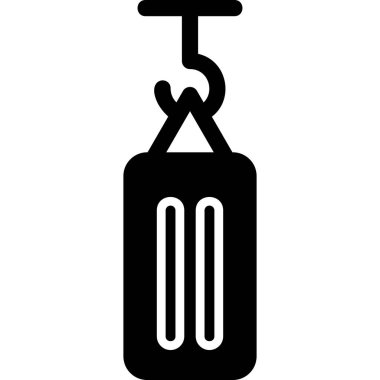 Boks çantası modern simge, vektör illüstrasyonu