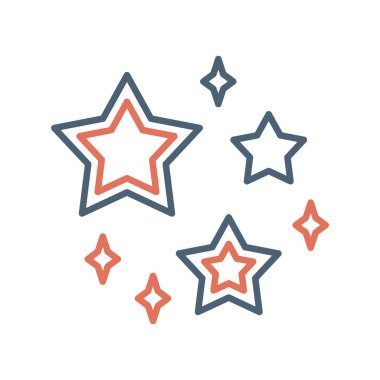 Beyaz arkaplanda izole edilmiş yıldız simgesi vektörü, şeffaf işaret