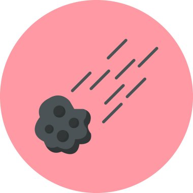 cartoon art illustration of falling down Meteor