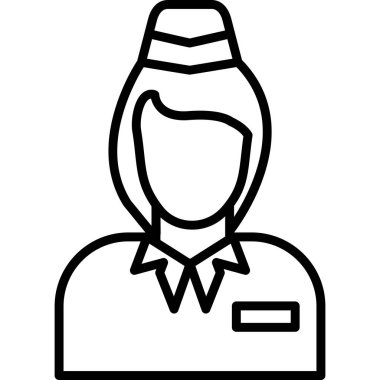 Kadın. Web simgesi basit illüstrasyon