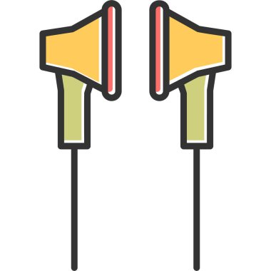 Ses. Web simgesi basit illüstrasyon