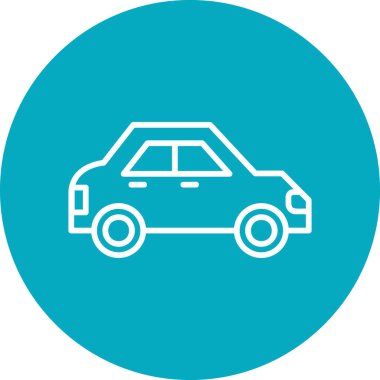 araba simgesi vektör illüstrasyonu