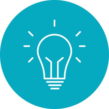 Fikir modern simgesi, vektör illüstrasyonu