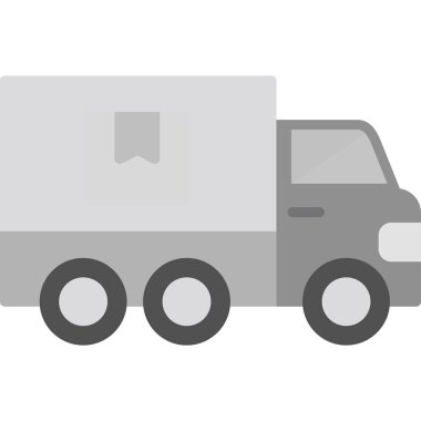 Kamyon soyut simge vektör çizimi