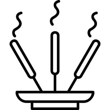 Tütsü Çubuğu simgesi basit bir illüstrasyon