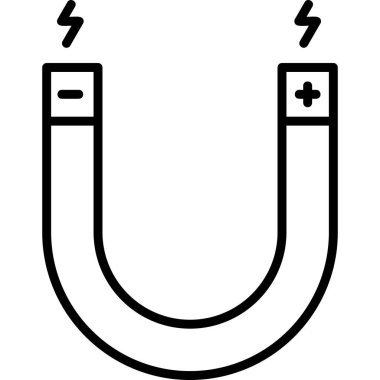 mıknatıs simgesi vektör çizimi 