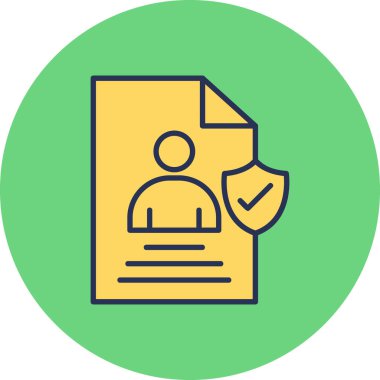 User logo an Data, simple icon for web page  