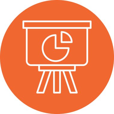 Pasta çizelgesi simgesi, modern tasarım illüstrasyonu