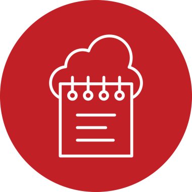 vector cloud technology icon illustration