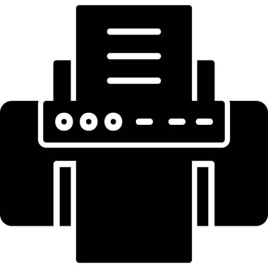 vektör yazıcı simgesi modern illüstrasyon