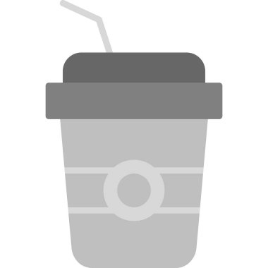 Kahve. Web simgesi basit tasarım