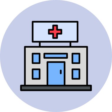 Hastane Simgesi Vektör İllüstrasyonu