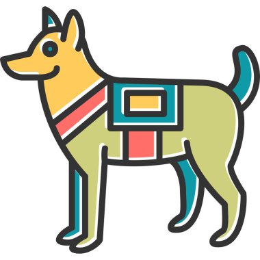 Tilki. Web simgesi basit illüstrasyon