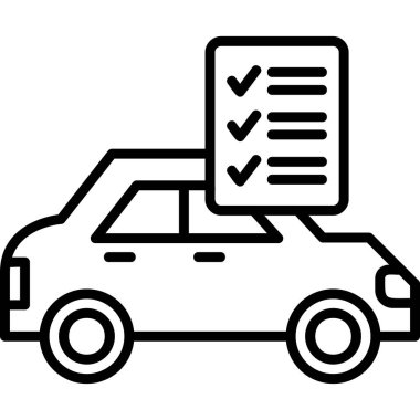 Checklist icon, vector illustration simple design