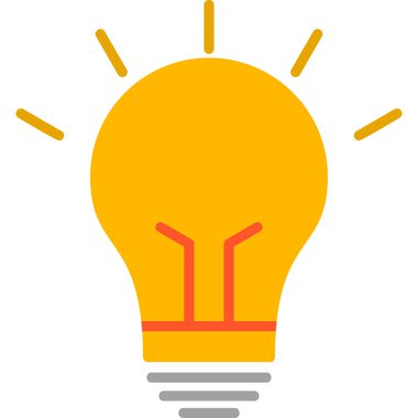 Fikir modern simgesi, vektör illüstrasyonu