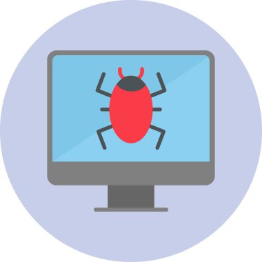 Computer Virus icon modern vector illustration