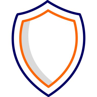 kalkan simgesi, vektör illüstrasyonu basit tasarım