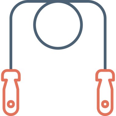 İp simgesi vektör illüstrasyonu atlanıyor