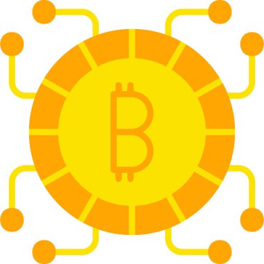 bitcoin. Web simgesi basit illüstrasyon