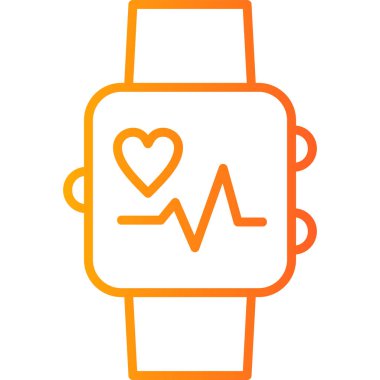 smartwatch simge vektör çizimi